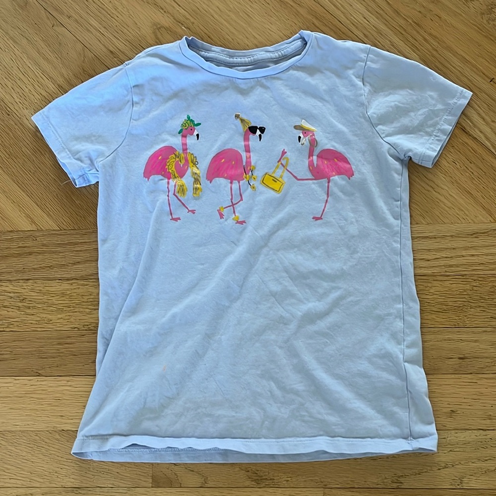 Girls flamingo t shirt size 10